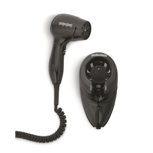Hamilton Beach® Wall Mounted Hair Dryer with Nightlight Plug, 1500W, Black